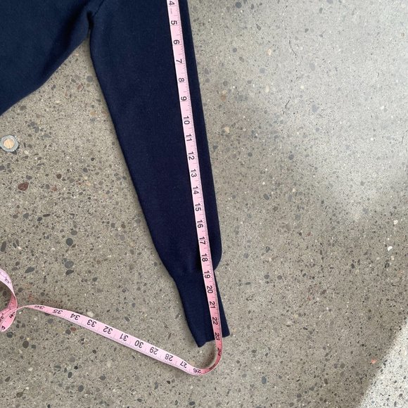 Studio Nicholson Navy Relaxed Sweater - Picture 2 of 8